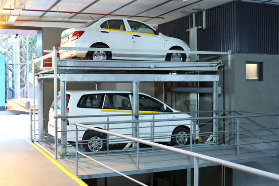 Vertical Structure  Elevated Car Parking System With 2000kg Loading Capacity